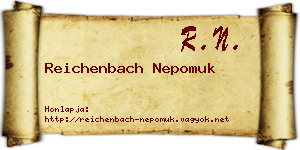 Reichenbach Nepomuk névjegykártya